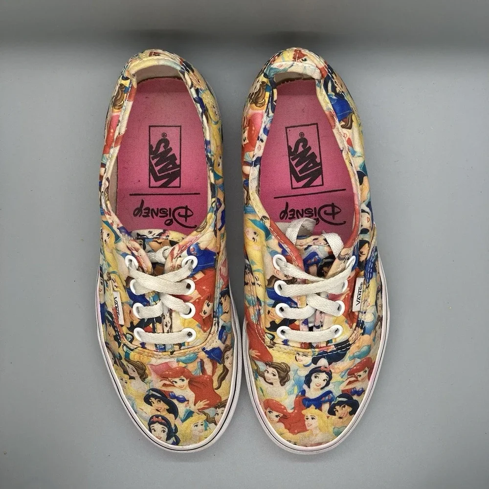 Vans x Disney Princess Authentic Skate Shoes Womens Sz 7.5 Mens Sz 6